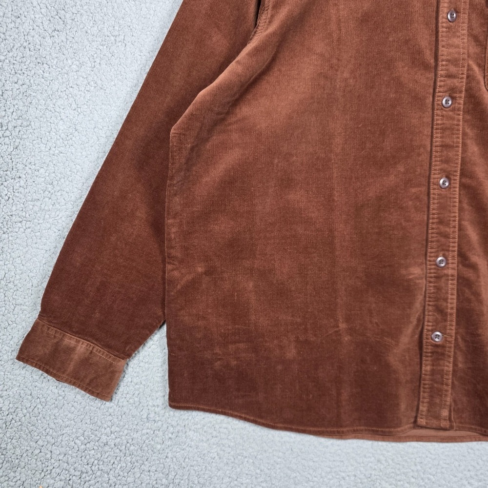 Duluth Trading Co Shirt Mens Size 2XL Brown Corduroy Standard Untucked Fit NWT - Picture 4 of 13